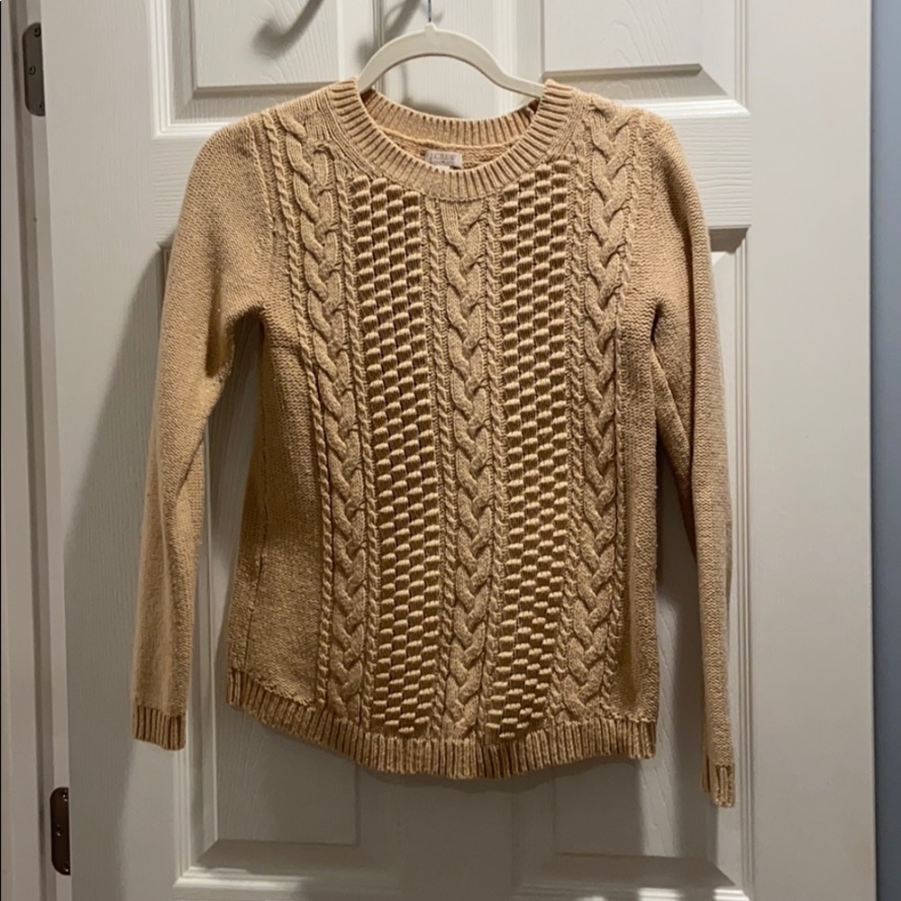 J. Crew Woven Crewneck Sweater